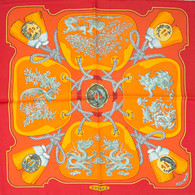 Hermes "Tsubas" Red Scarf