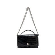 Alexander McQueen Black Crocodile Purse
