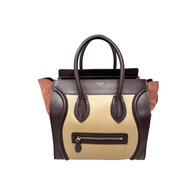 Celine Brown Leather Suede Purse