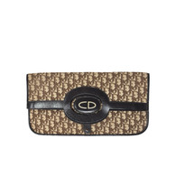 Dior Vintage Brown Monogram Clutch
