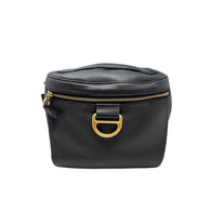 Max Mara Black Leather Belt Purse