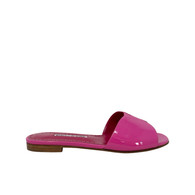 Manolo Blahnik Pink Patent Leather Slide