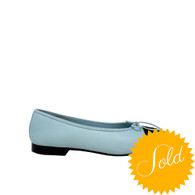 Chanel Black and Sky Blue Ballerina Flats
