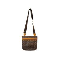 Louis Vuitton Brown and Tan Monogram Square Crossbody