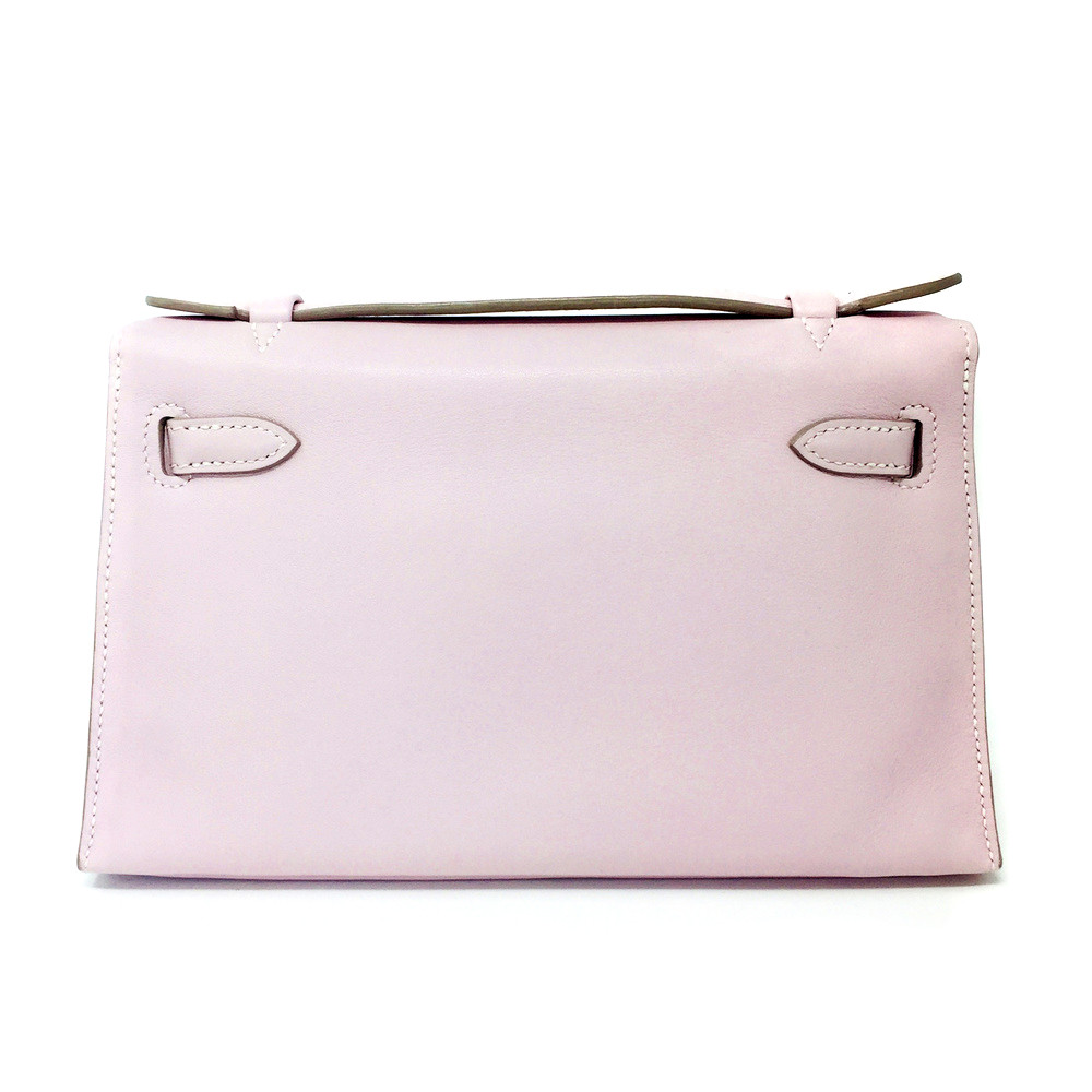 Hermes Kelly Pochette Clutch Glycine a shade of Lavender JaneFinds