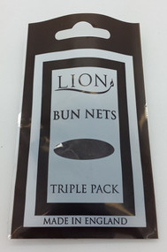 Lion Medium Brown Bun Net 3pk