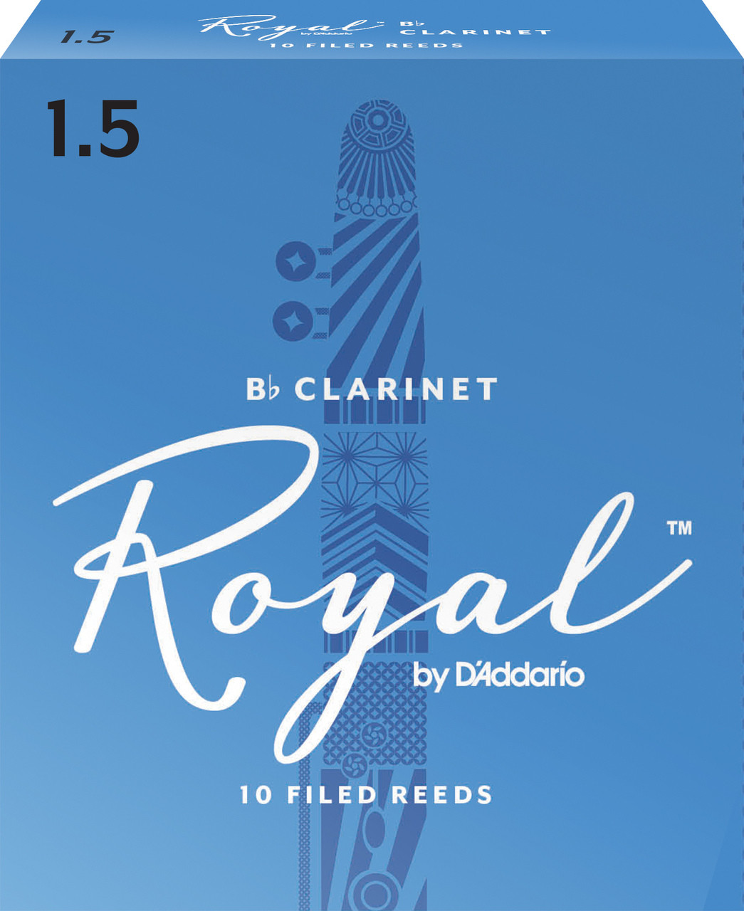 RICO PLASTICOVER Bb CLARINET REEDS 2.0-5//BOX