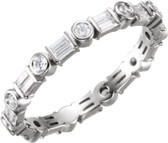 Straight Baguette & Bezel 1.20cttw Est.