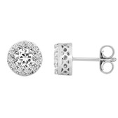 14kt White 2 3/8 CTW Diamond Fantasy Earrings