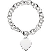 Sterling Silver Heart Charm Only
