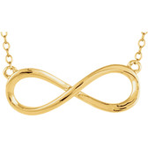 14kt Yellow Infinity 18" Necklace