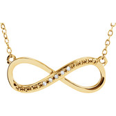14kt Yellow .025 CTW Diamond 16-18" Necklace