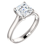 Square 4 Prong Engagement Ring