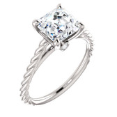 Braid Solitaire Engagement Ring