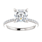 Petite Claw Engagement Ring 