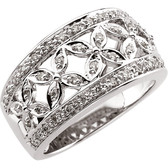 14kt White 1/3 CTW Diamond Ring