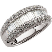 14kt White 1 1/2 CTW Diamond Ring