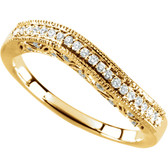 14kt Yellow 1/4 CTW Diamond Stackable Ring