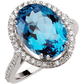 Alternative Rocks® Swiss Blue Topaz Ring