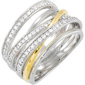 14kt White & Yellow 1/2 CTW Diamond Ring