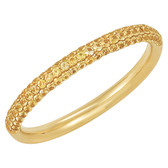 14kt Yellow Sapphire Aniversary Band Size 5