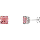 Sterling Silver Baby Pink Passion Earrings