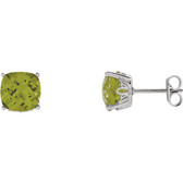 14kt White Perdiot Earrings
