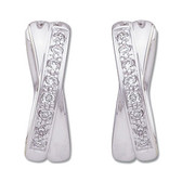 14kt White 1/6 CTW Diamond Earrings
