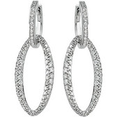 14kt White 1 3/4 CTW Diamond Earrings