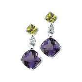 Multi-Gemstone & Diamond Earrings