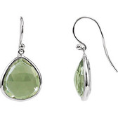 Green Quartz Earrings