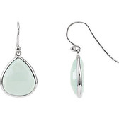 Aqua Chalcedony Earrings