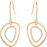 14kt Yellow 3/8 CTW Diamond Earrings