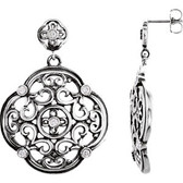 Diamond Filigree Earrings or Mounting