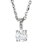 14kt White 1/4 CTW Diamond 18" Necklace