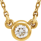 14kt Yellow 1/6 CTW Diamond 18" Necklace