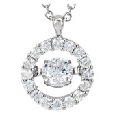 14kt White 1/2 CTW Diamond 18" Mystara® Necklace