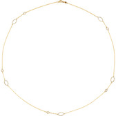 14kt Yellow 1/2 CTW Diamond 24" Necklace