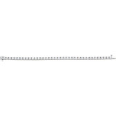 18kt White 10 CTW Diamond Line 7.25" Bracelet