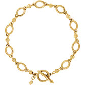 14kt Yellow Metal Fashion 7.5" Bracelet