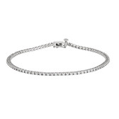 14kt White 1 CTW Diamond Line 7.25" Bracelet