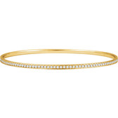 14kt Yellow 1 1/2 CTW Diamond Bangle Bracelet