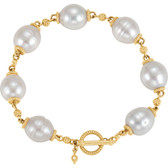 South Sea Cultured Pearl Toggle Bracelet