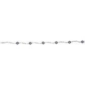 Line Blue Sapphire & Diamond Bracelet