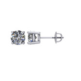 Diamond Stud Earrings 1 Ctw