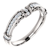 14kt White 1/3 CTW Diamond Band  - XCV51