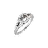 14kt White 1/6 CTW Diamond Band  - XCV171