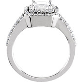 Double Halo-Style Engagement Ring or Band - XCV235