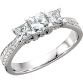 1 CTW Diamond 3-Stone Anniversary Ring - XCV260