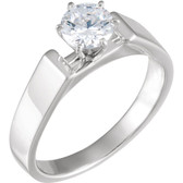 14kt White 1/4 Ct Tw Engagement Ring ER4558B - XCV279